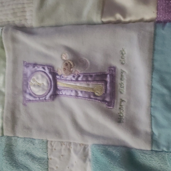 Nursery Rhymes patchwork mixed media baby duvet cover blanket - Picture 2 of 10